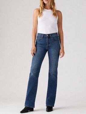 Levi's 512 Slim Straight Jeans Women's Size 8M | Dark Wash | High Rise